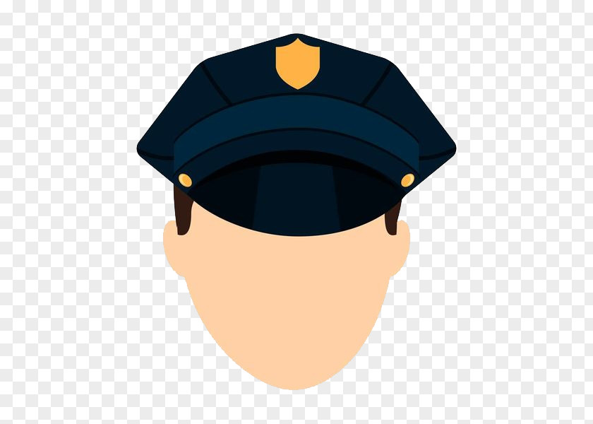 Police Hat On The Model Officer Royalty-free Baton PNG