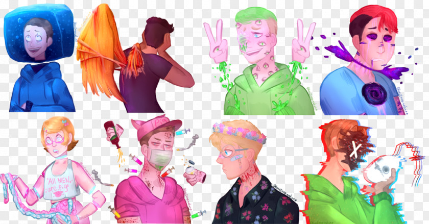 Vanoss Gang Beasts YouTuber Drawing Art Image PNG