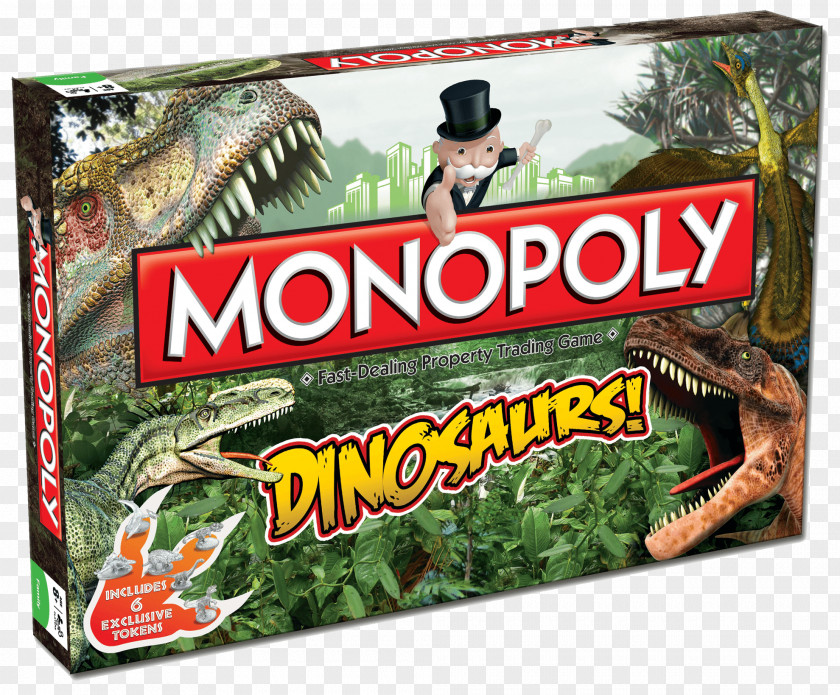 Dinosaur Hasbro Monopoly Board Game PNG