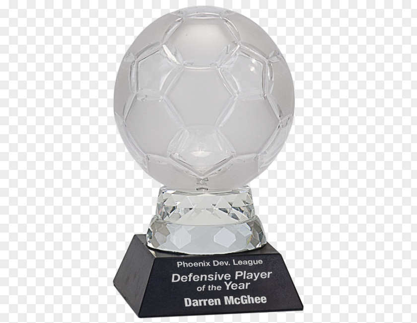 Glass Trophy Football Award Crystal PNG