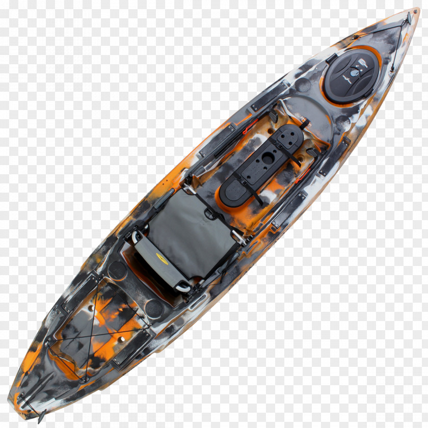 Orange Fish Yacht 08854 Ocean Kayak Prowler Big Game II Angling PNG