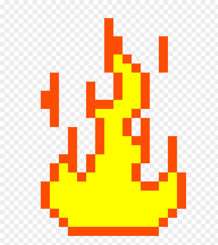 Pixel Art Fire Flame PNG