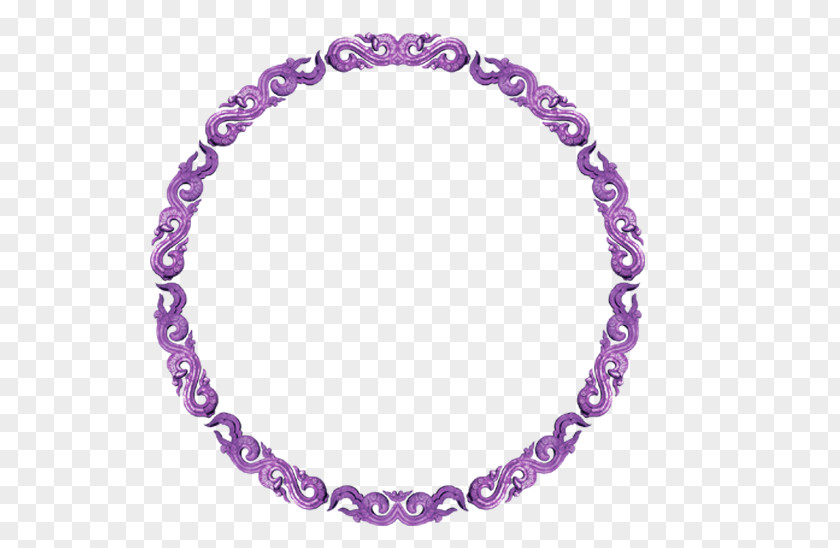 Purple Simple Circle Border Texture Violet PNG