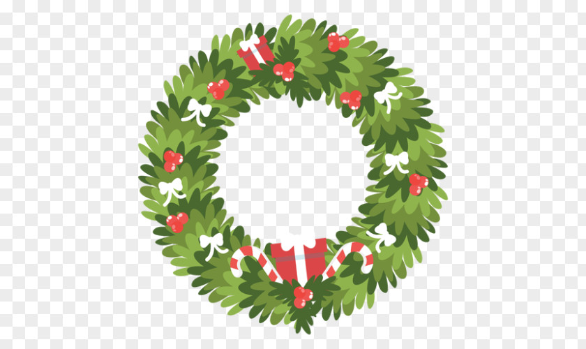 Christmas Wreath Decoration Ornament Candy Cane PNG