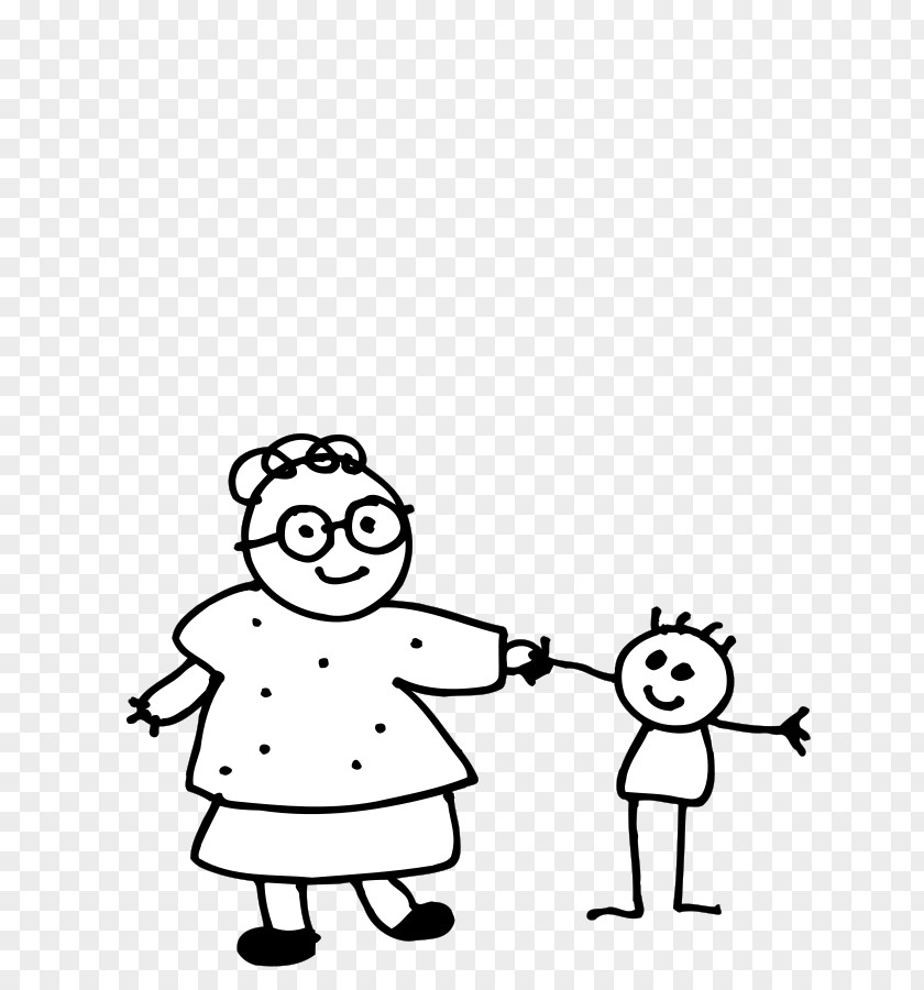 Hand Outline Joke Grandmother Woman Drawing PNG