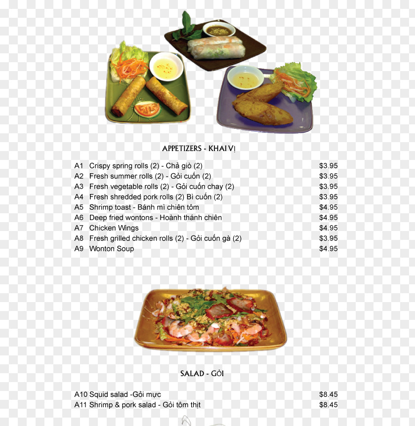 Menu Vietnamese Cuisine Pho Dish Food PNG
