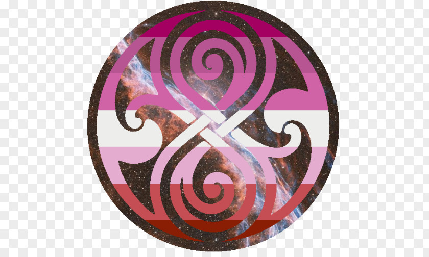 Symbol Spiral Pink M Pattern PNG