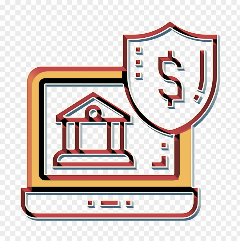 Digital Banking Icon Shield Online PNG