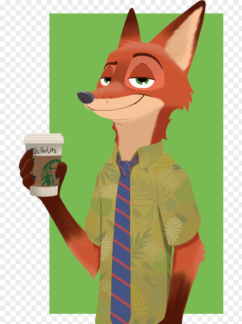 Nick Wilde Red Fox Drawing PNG