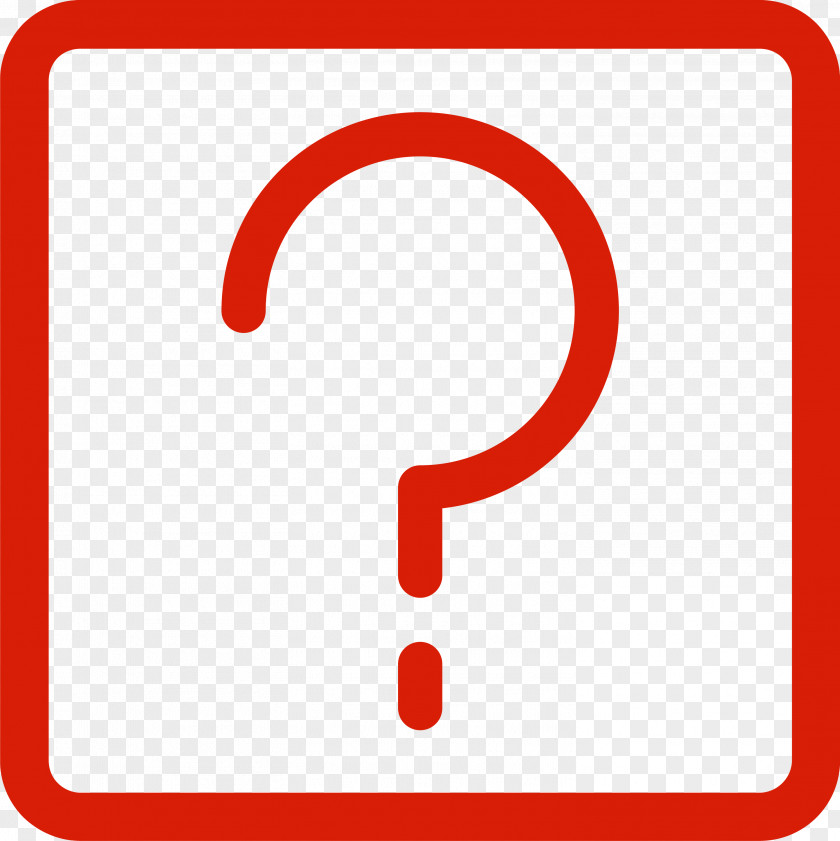 Red Question Mark PNG