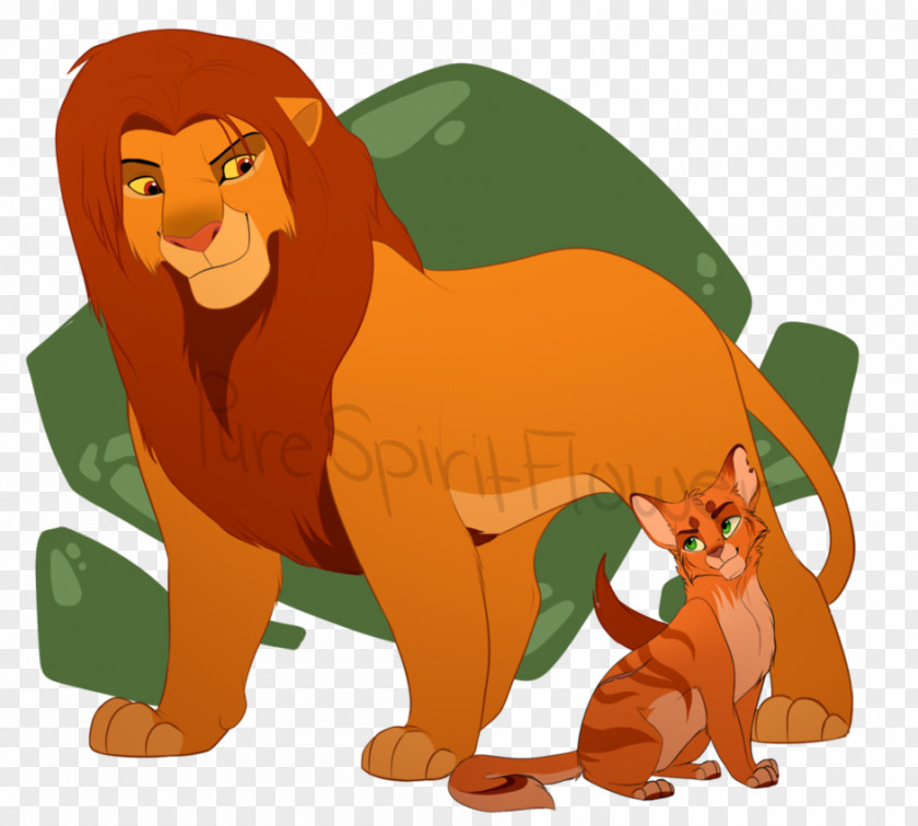 Simba Cat Lion Warriors Firestar PNG