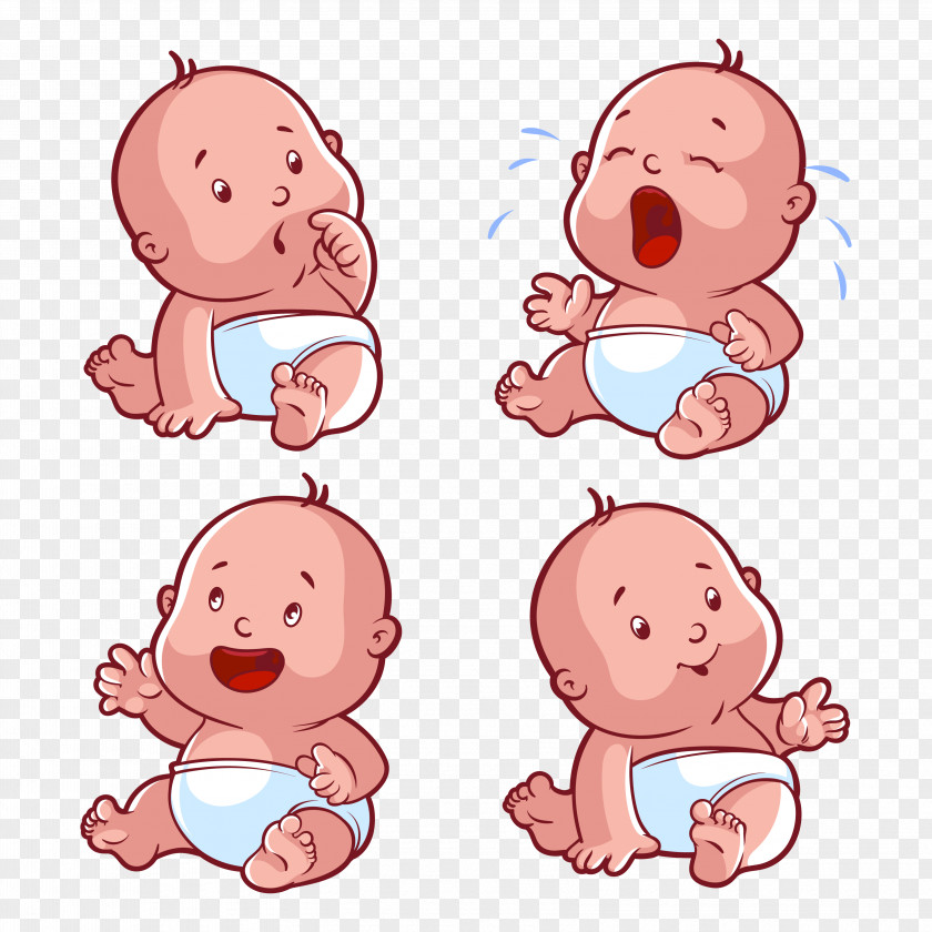Baby Infant Child Cartoon Crying PNG