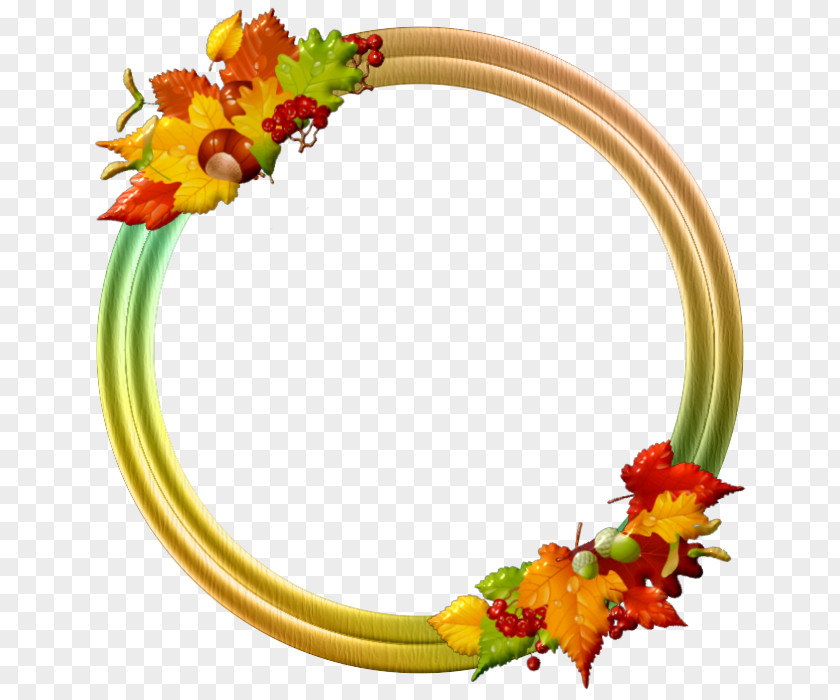 Deco Floral Design Cut Flowers Picture Frames Autumn Leaf Color PNG