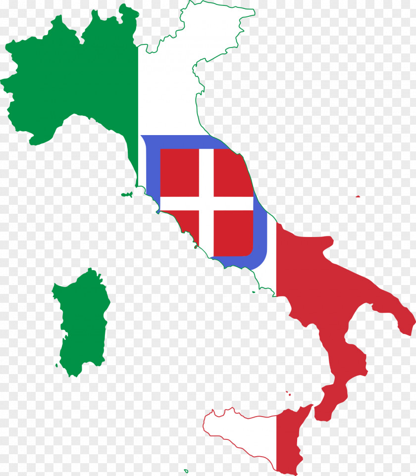 Italy Flag Tuscany Vector Map PNG