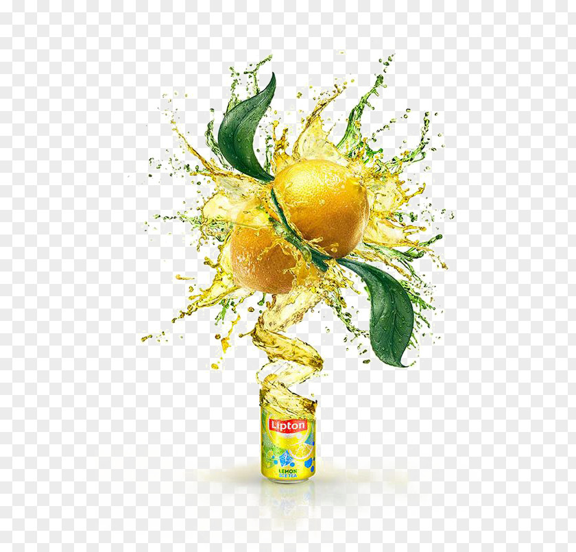 Lemon Juice Iced Tea Advertising Food Drink PNG