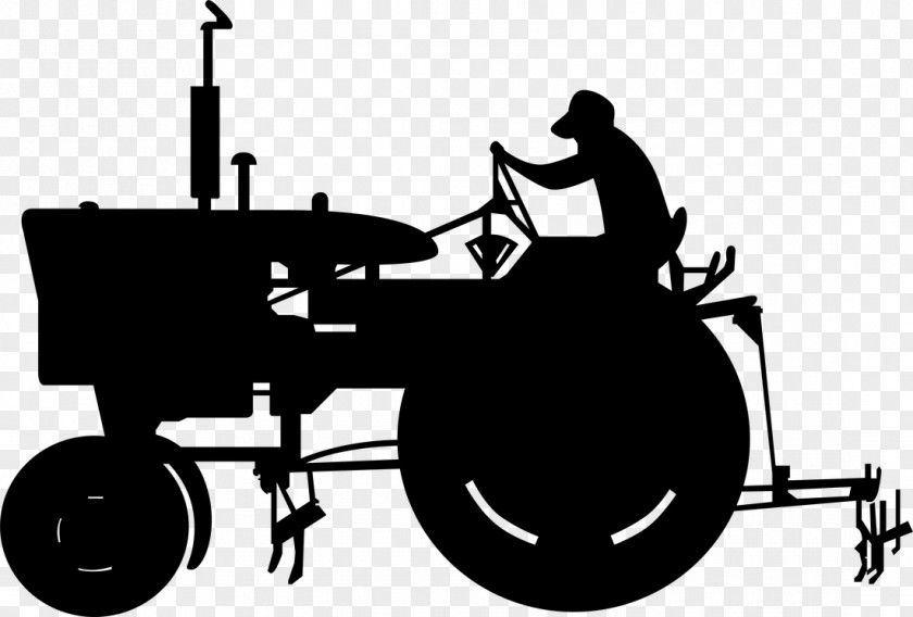 Peach Vector John Deere Tractor Agriculture Black And White Clip Art PNG