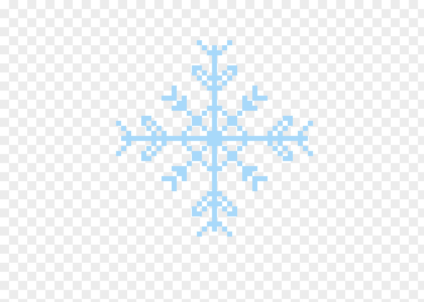Snowflake Pixel Art PNG