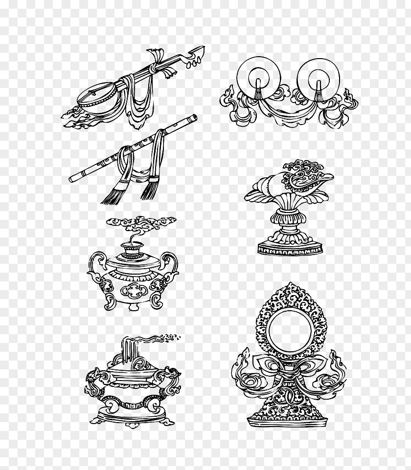Tibetan Culture Vector Material People Euclidean PNG