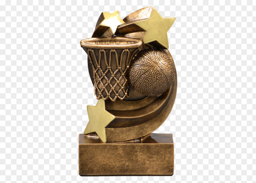 Trophy Award Medal Resin Basketball PNG