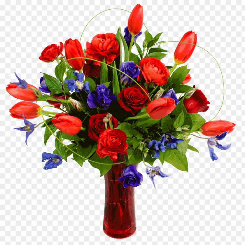 Vivid Flower Bouquet Cut Flowers Floristry Floral Design PNG