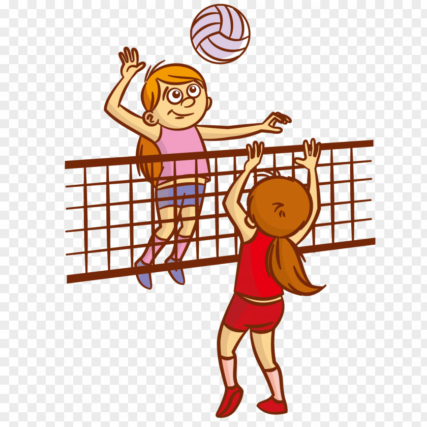 Animated Volleyball Beach Player Image Vector Graphics PNG