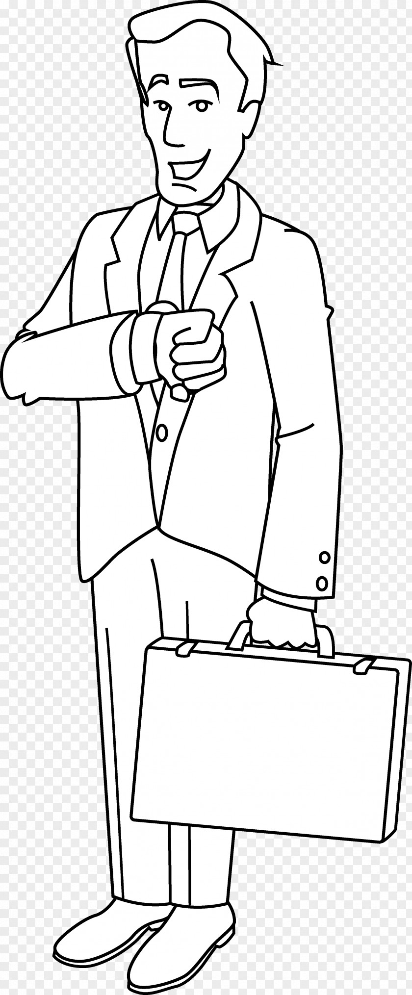 Buisness Vector Businessperson Coloring Book Clip Art PNG