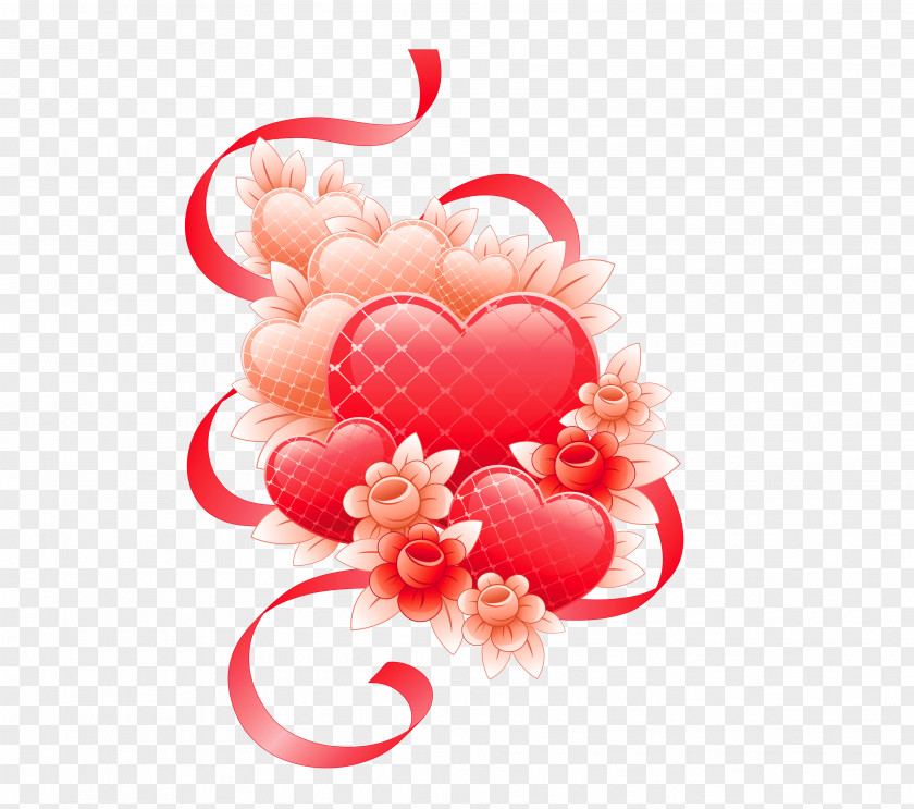 Plant Pink Valentines Day Heart PNG