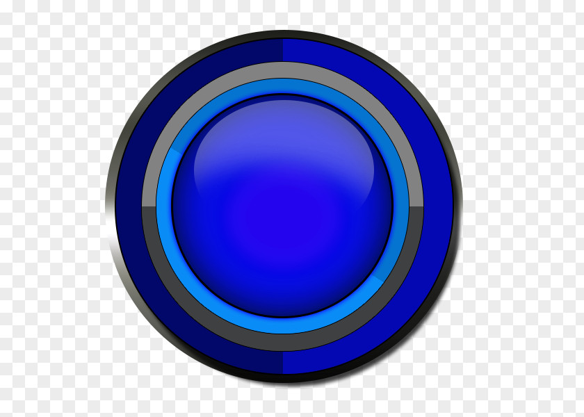 Upload Button Cobalt Blue Electric PNG
