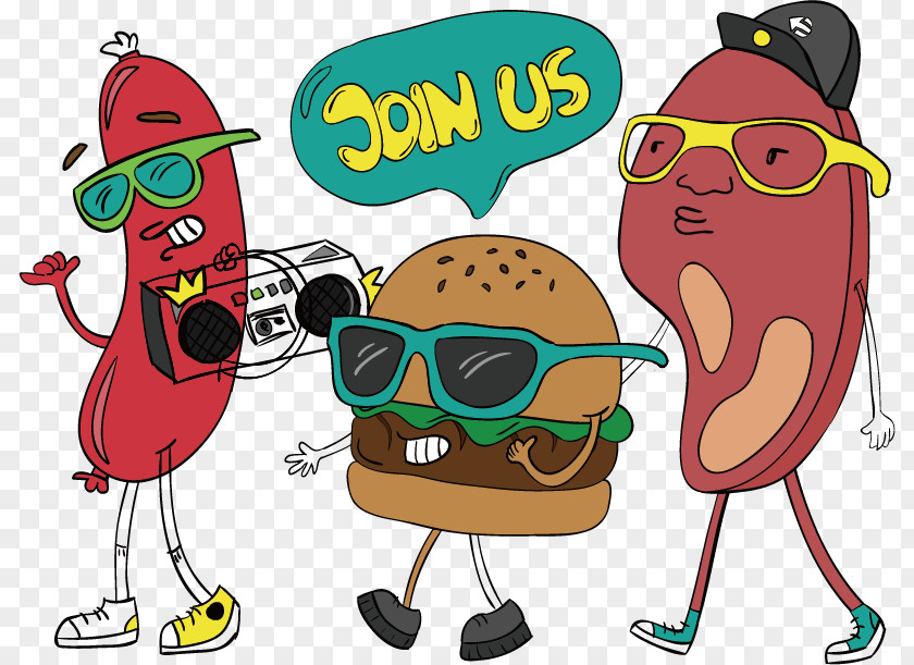 Barbecue Food Image Poster Cartoon PNG