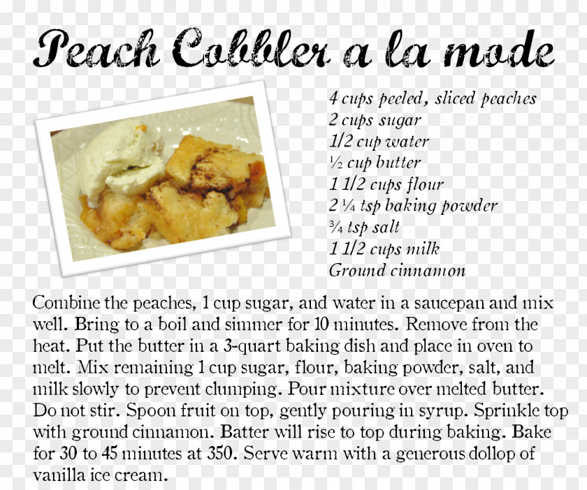 Cobbler Cuisine Recipe Education Love PNG