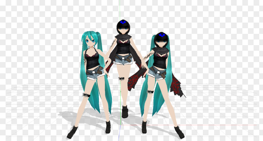 Hatsune Miku MikuMikuDance Ninja Download Digital Art PNG