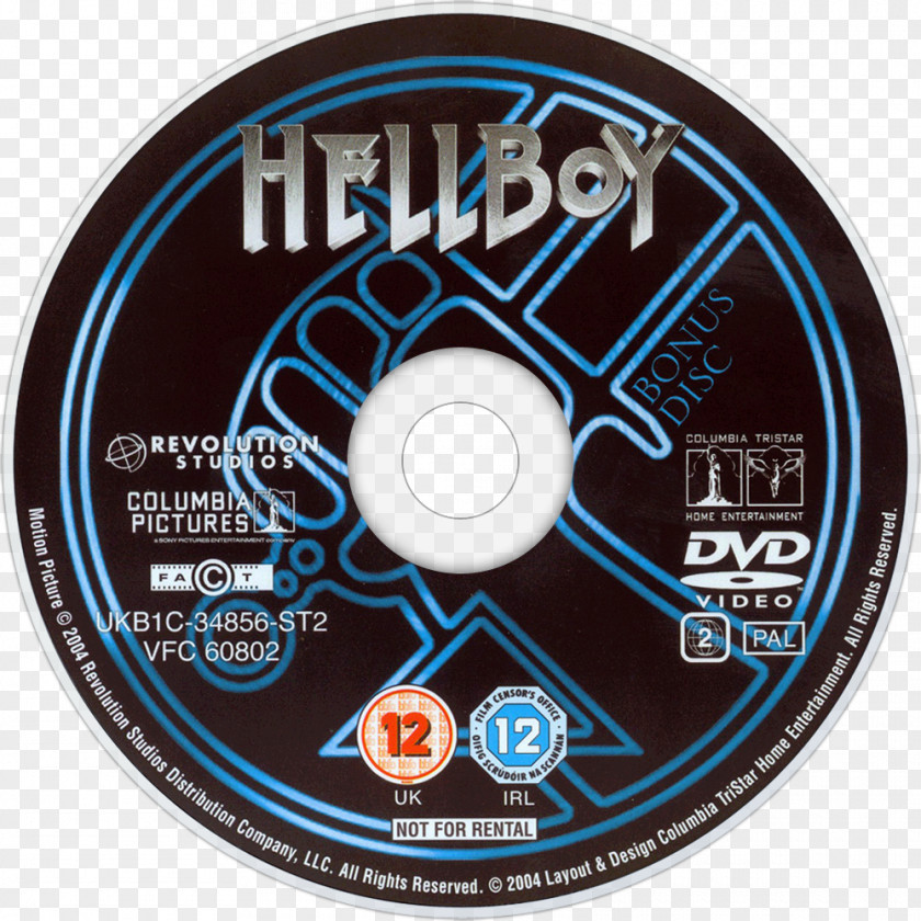 Hellboy Compact Disc DVD Columbia Pictures PNG