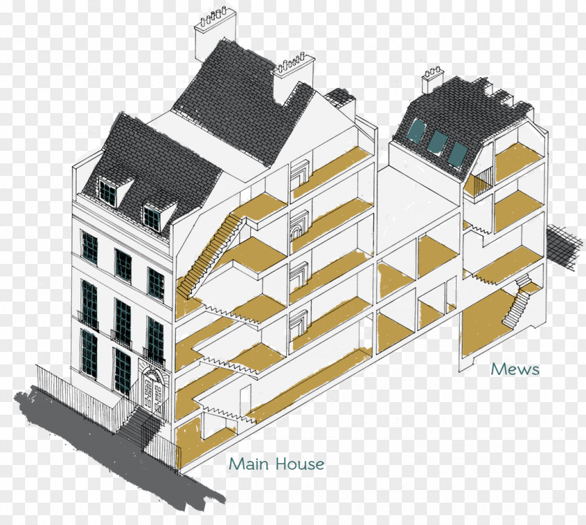 Isometric Town Georgian Architecture Facade Urban Planning Era PNG