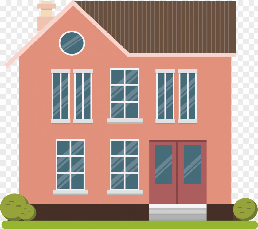 Red Little House Gratis PNG