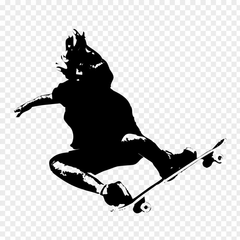 Skateboarding Evolution Postcard Greeting Card PNG