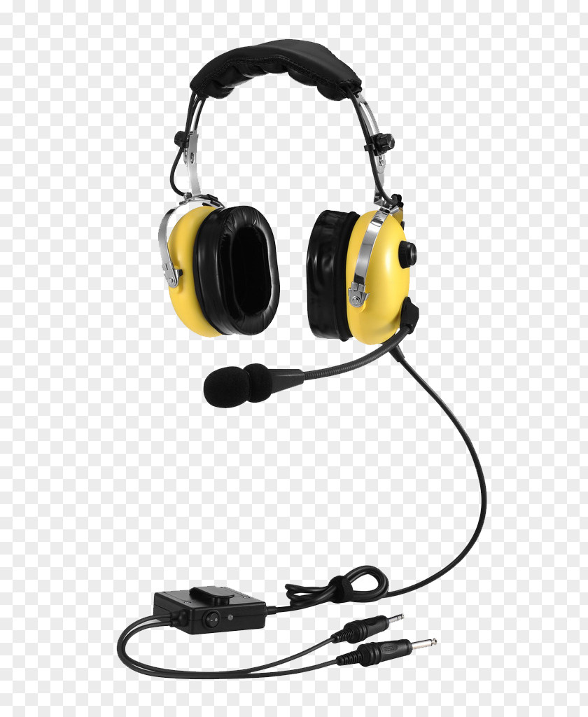 Yellow Headphones Microphone Noise-cancelling Xbox 360 Wireless Headset PNG