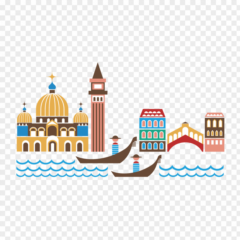 Vector Construction And Boat Venice Gondola Clip Art PNG