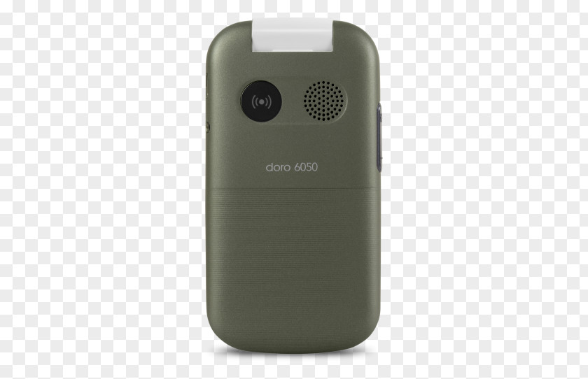 Graphite Mobile TelephonyMan Top View Doro 6050 Telephone Clamshell Design 6051 PNG