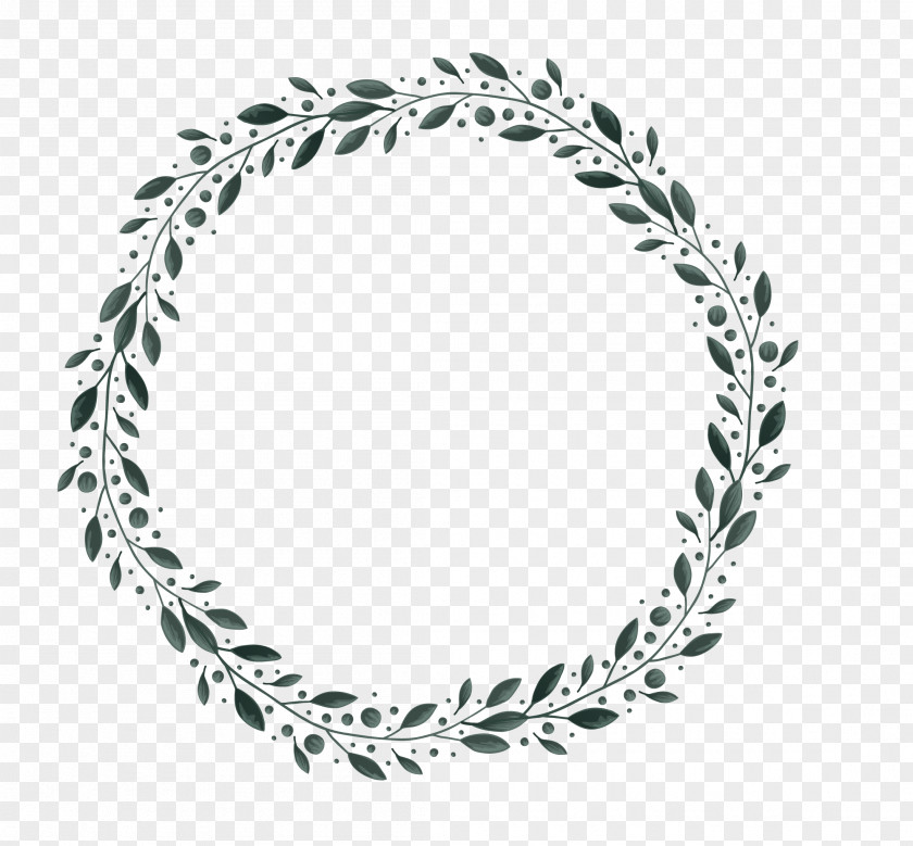 Leaves Border Christmas Pattern PNG