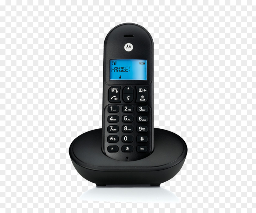 Motorola Cordless Telephone Digital Enhanced Telecommunications PNG