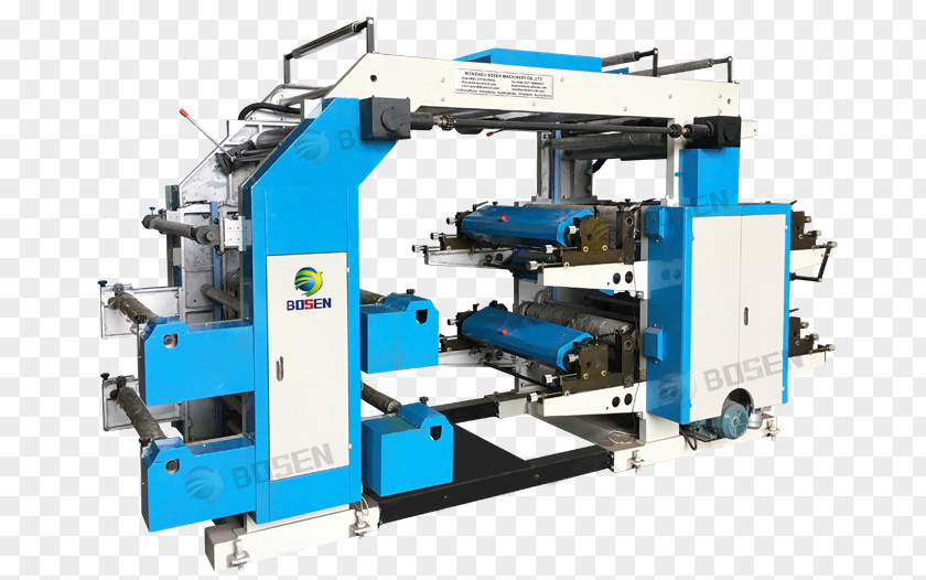 Printing Machine Paper Press Flexography PNG
