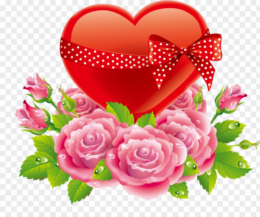 Rose Heart Valentines Day Love PNG