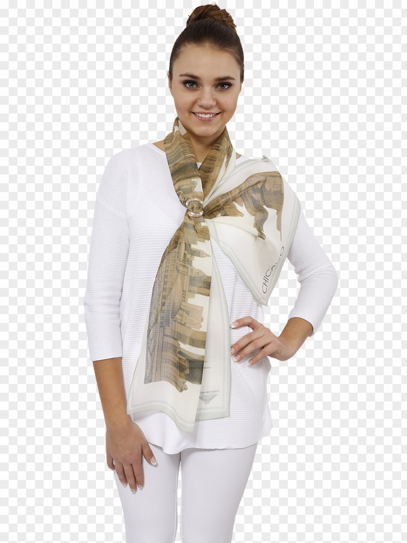 Silk Scarf Outerwear Neck Stole Sleeve PNG