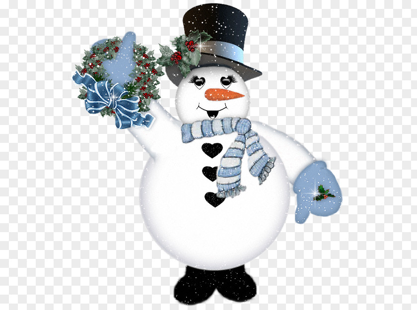 Waving Snowman New Year's Day Eve Christmas Greeting & Note Cards PNG