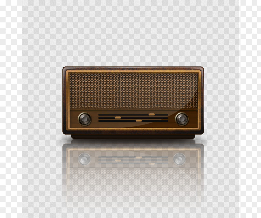 Antique Radio PSD Material Download PNG