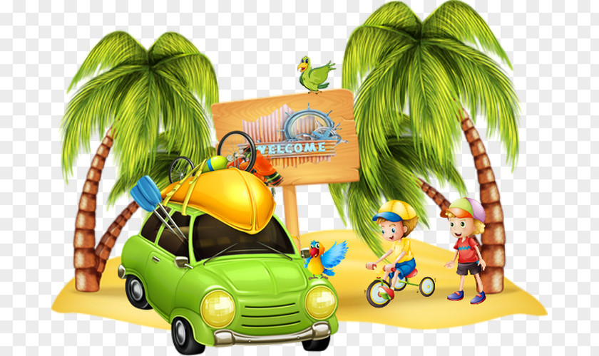 Beach Hotel STOP Clip Art PNG