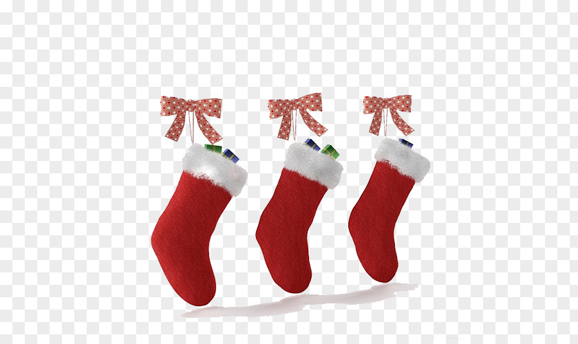 Santa's Socks Christmas Stocking Santa Claus Decoration PNG