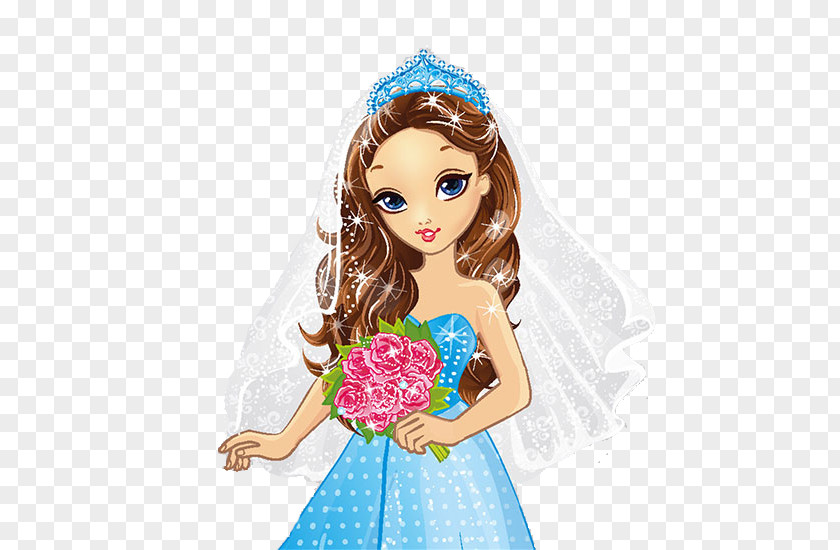 Beautiful Bride Royalty-free Cartoon Illustration PNG