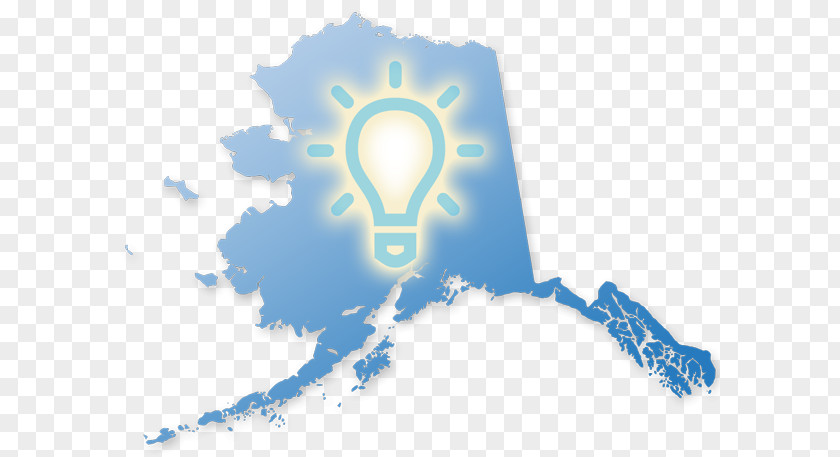 Bright Future Alaska Blank Map PNG