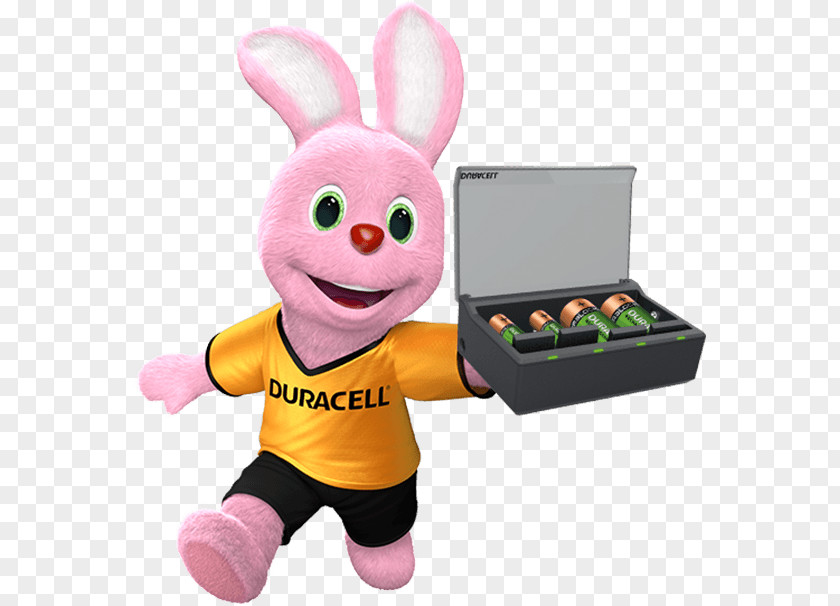 Duracell Bunny Electric Battery Alkaline Rechargeable Nine-volt PNG